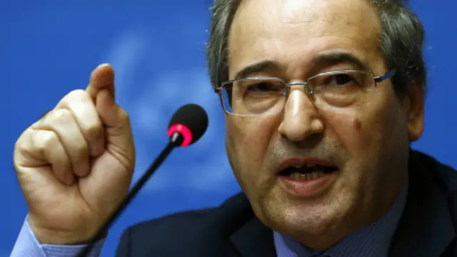 فيصل المقداد اتهم دولا بتعمد إثارة هذا الأمر للتغطية على تعاون بلاده مع منظمة حظر الأسلحة الكيمياوية. 