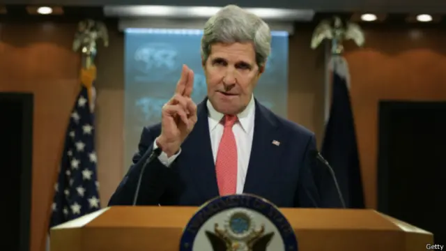 جان کیری نے اپنے روسی ہم منصب سے یورپی مبصرین کی رہائی کی بات کی ہے