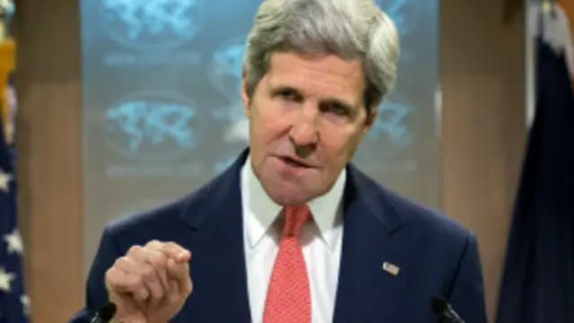 جان کيري د اوکرايني چارواکو له دې امله ستاينه وکړه چې د جنيوا پرېکړو ته يې درناوی کړی دی