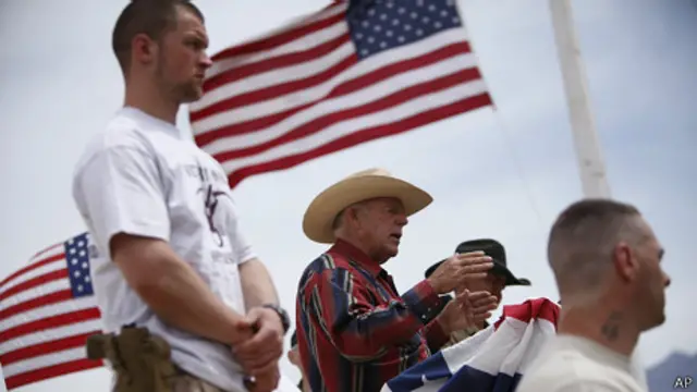 Cliven Bundy y sus seguidores