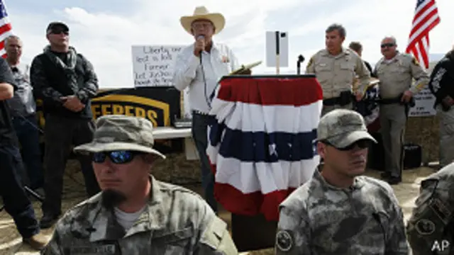 Cliven Bundy y sus seguidores