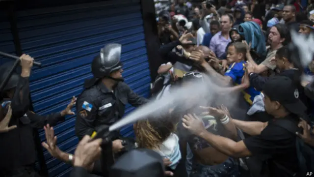 Столкновения в Рио