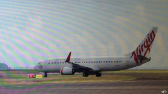 Máy bay của Virgin Australia đã hạ cánh xuống sân bay Bali