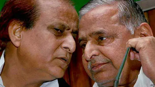 मुलायम सिंह यादव और आज़म ख़ान