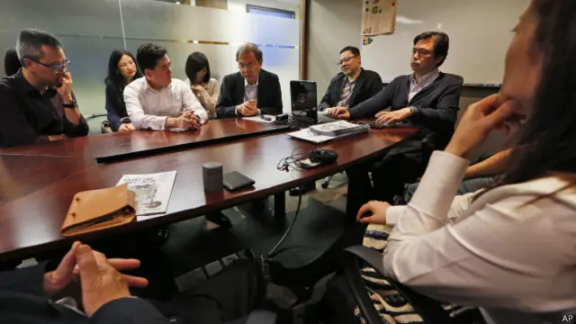 हाँगकाँग में 'ऑक्युपाई सेंट्रल' के सदस्य