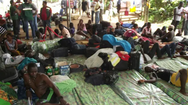 Abrigo em Brasiléia que foi desativado (BBC)