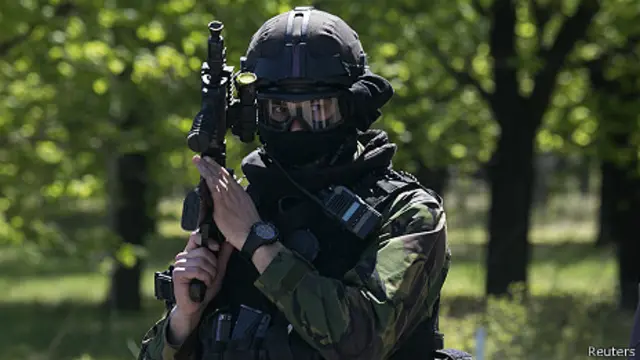 soldado ucraniano en Kramatorsk