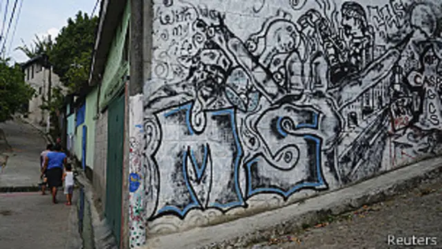 Mural de la Mara Salvatrucha en San Salvador