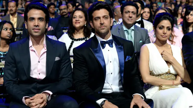 तुषार कपूर, ऋतिक रोशन और अभिनेत्री श्रीदेवी 