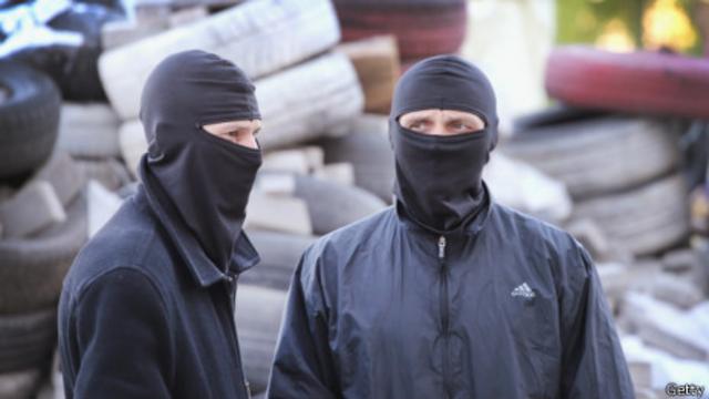Пророссийские сепаратисты в Донецке 