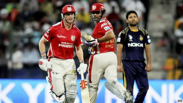 किंग्स इलेवन ने कोलकाता नाइटराइडर्स को हराया