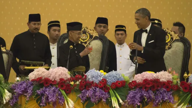 奥巴马与马来西亚国王