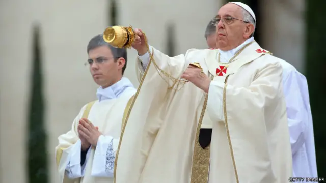 Papa Francisco no domingo. Foto: Getty Images
