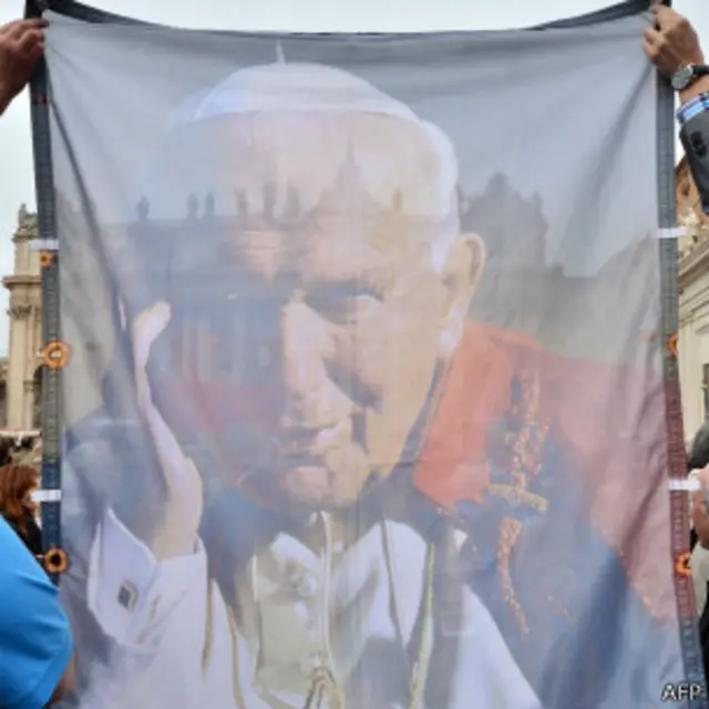 Imagem de João Paulo 2. Foto: AFP