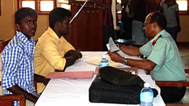 වැඩපිළිවෙලේ අරමුණ 'දෙමළ තරුණයන් පිළිබඳ තොරතුරු රැස් කිරීම'