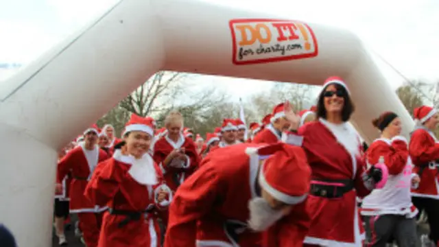 圣诞老人路跑，有5K和10K