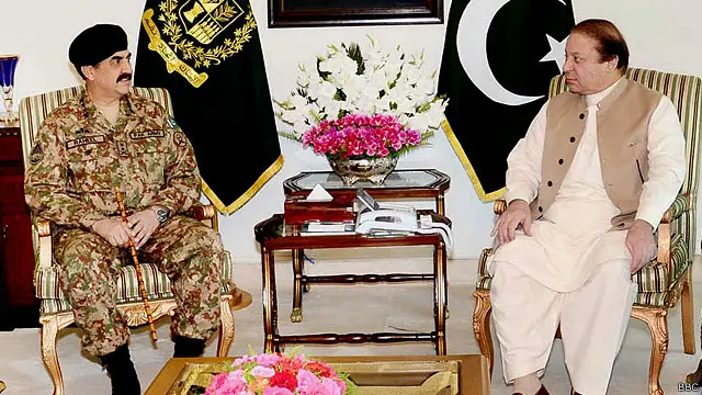 پاکستان کی سول اور فوجی قیادت نے دہشت گردوں کے خلاف فیصلہ کن کارروائی کرنے کا عزم ظاہر کیا ہے