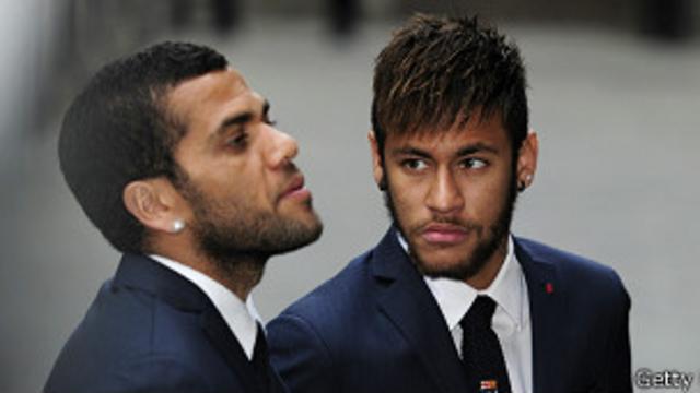 Dani Alves y Neymar