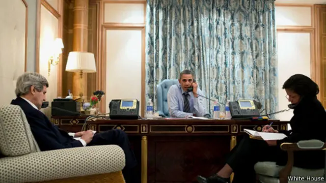 Телефонный разговор Барака Обамы с Владимиром Путиным 28 марта