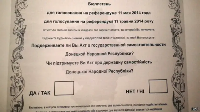 Бюлетені для референдуму, який не визнає влада в Києві, вже надруковані