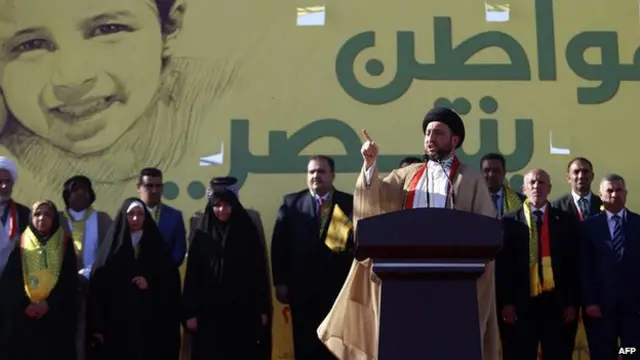 عمار حکیم رهبر مجلس اعلای اسلامی عراق یک از رقبای اصلی نوری مالکی است