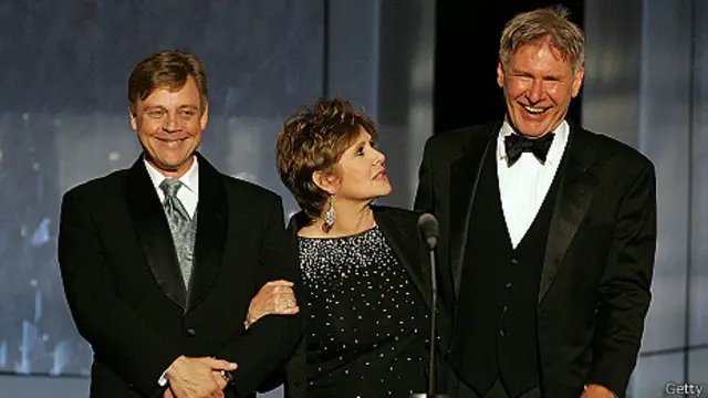 Harrison Ford, Carrie Fisher y Mark Hamill