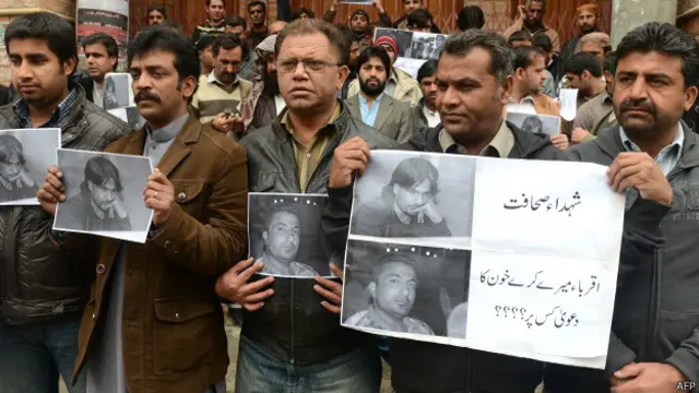 ایمنسٹی انٹرنیشنل نے اس رپورٹ میں اپنے صحافتی کام کی وجہ سے مارے جانے والے 34 صحافیوں کی روداد شامل کی ہے