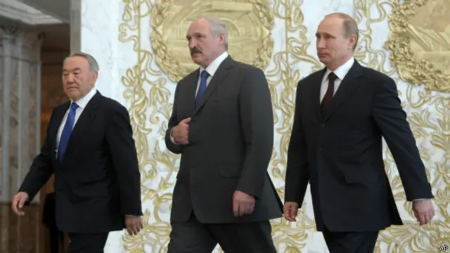 Назарбаев, Лукашенко, Путин