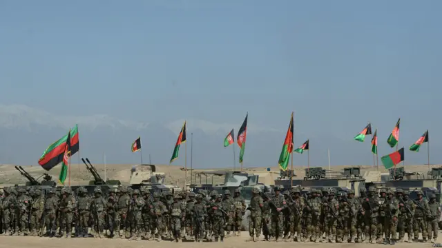2014 کے بعد تمام غیر ملکی فوجیں افغانستان سے نکل رہی ہیں اور اس صورت حال میں افغان نیشنل آرمی ہی کو شدت پسندوں اور طالبان کا مقابلہ کرنا ہے۔
