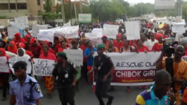 Gangamin da mata suka yi a Abuja