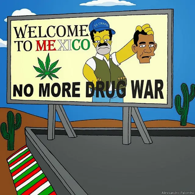 Homero como El Chapo, de Alexsandro Palombo