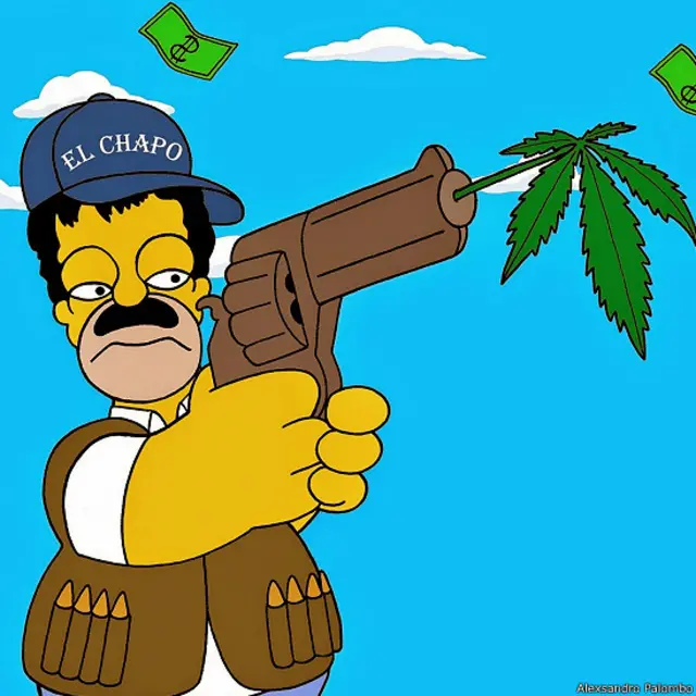 Homero como el Chapo