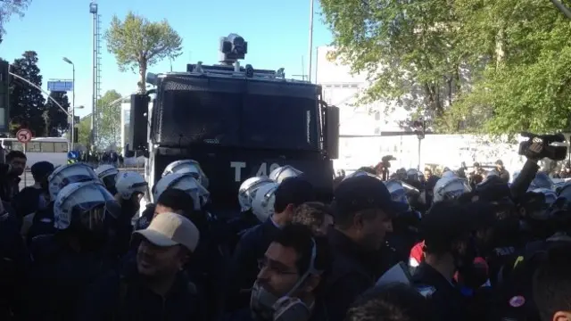  مظاہروں کو روکنے کے لیے 40 ہزار کے قریب پولیس اہلکار تعینات کیے گئے