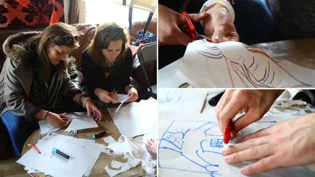 场地内部还有供访客参与的工作坊。参加者可以亲自动手，用行动诠释灵感。