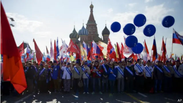 Первомайская демонстрация в Москве