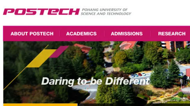 韓國浦項理工大學網頁