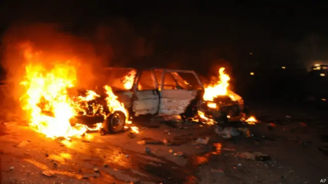 这次爆炸发生在阿布贾的尼扬雅郊区一个汽车站附近（01/05/2014）