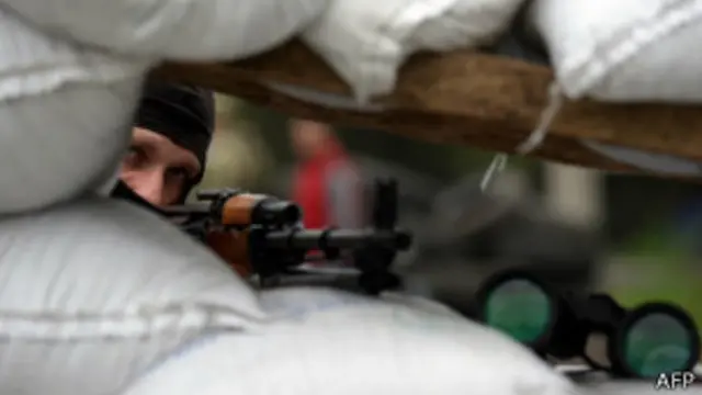 Сепаратист в Славянске