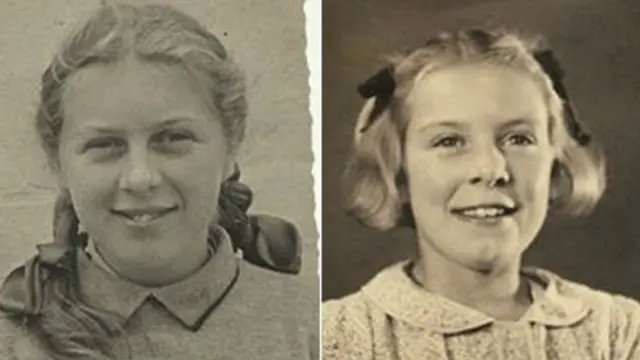 Las mellizas Ann y Elisabeth de pequeñas