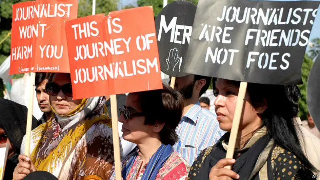 हामिद मीर के समर्थन में प्रदर्शन, पाकिस्तान