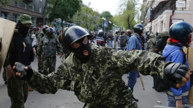 Пророссийские активисты в Одессе