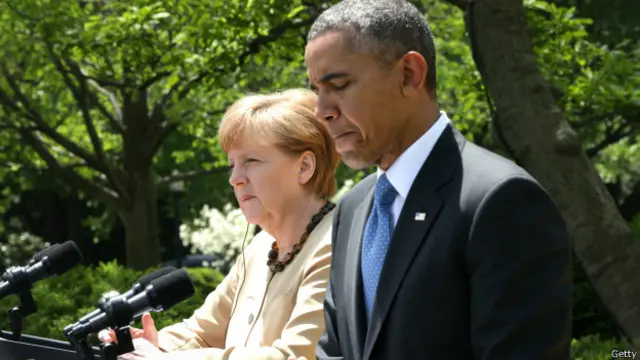 奥巴马与默克尔