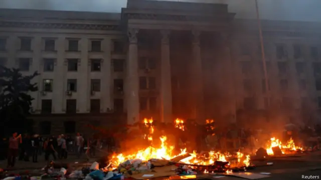 Пожар в Одессе