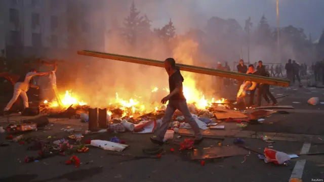 Одеса, пожежа, будинок профспілок