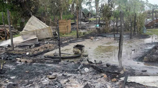 انڈیا کی شمال مشرقی ریاست آسام کے باسکا ضلع میں مسلمانوں پر حملوں میں ان کے گھروں کو آگ لگا دی۔ سکیورٹی فورسز کو نو مسلمانوں کی لاشیں ملیں اور مرنے والوں کی تعداد اکتیس ہو گئی ہے۔
