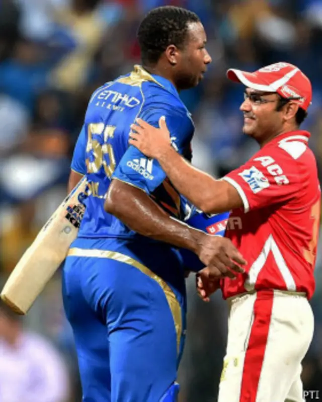 सहवाग और पोलार्ड