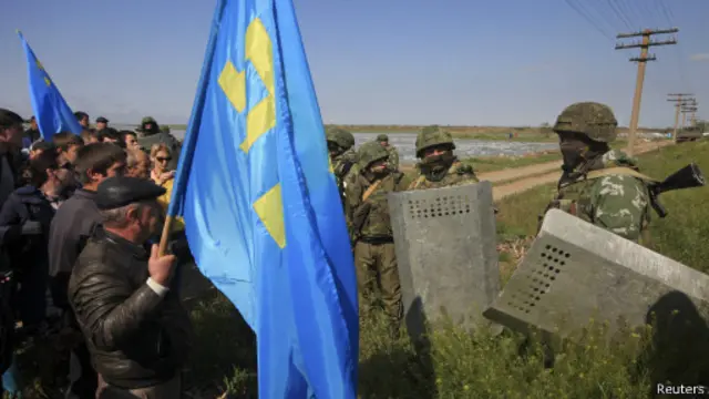 Крымские татары и российские военные