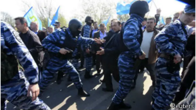 Стычка на границе Крыма