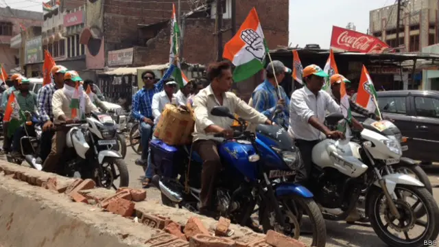 अमेठी में कांग्रेस का चुनाव प्रचार