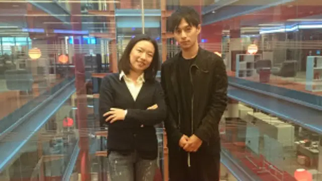 肖媛（左）和谢宇恩